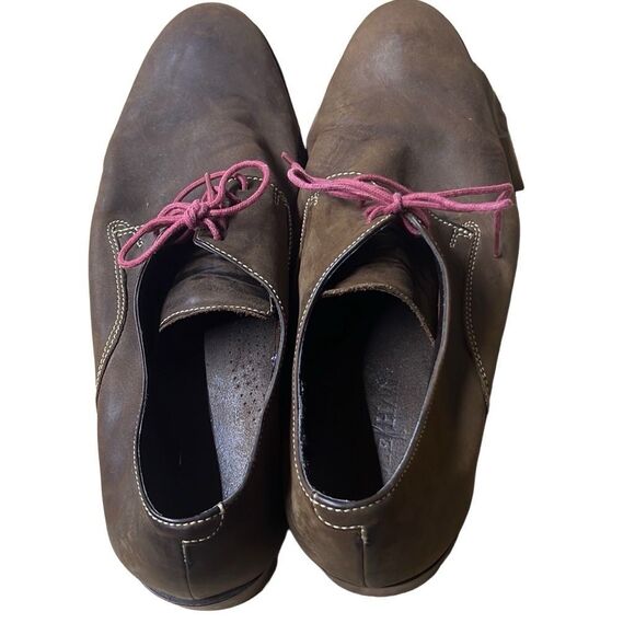 Cole Hahn Men's Brown Nike Air Leather Plain Toe Derby Oxford Shoes Size 11 - Picture 3 of 7